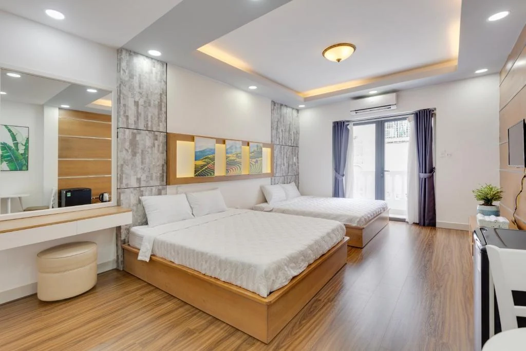Private room at Saigon Authentic Hostel